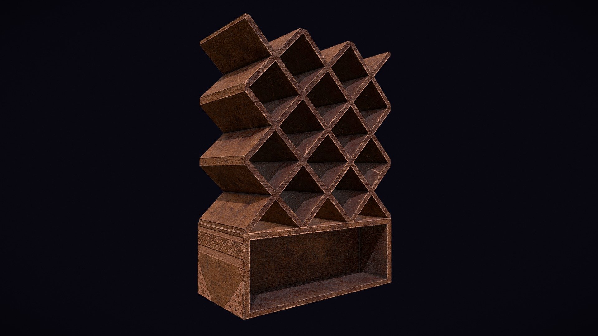 Scroll_Shelf_FBX 3d model