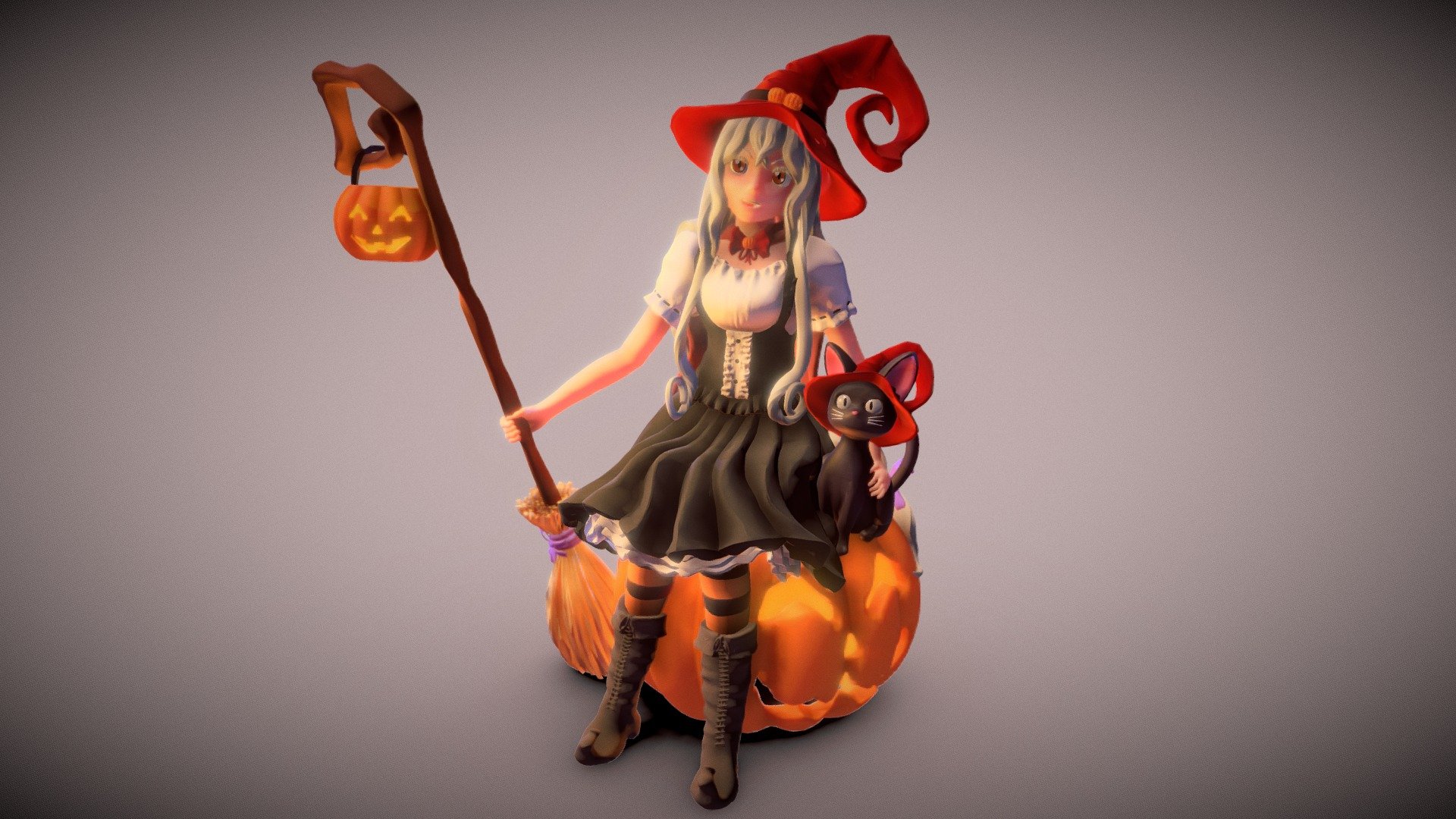 Halloween Witch 3d model