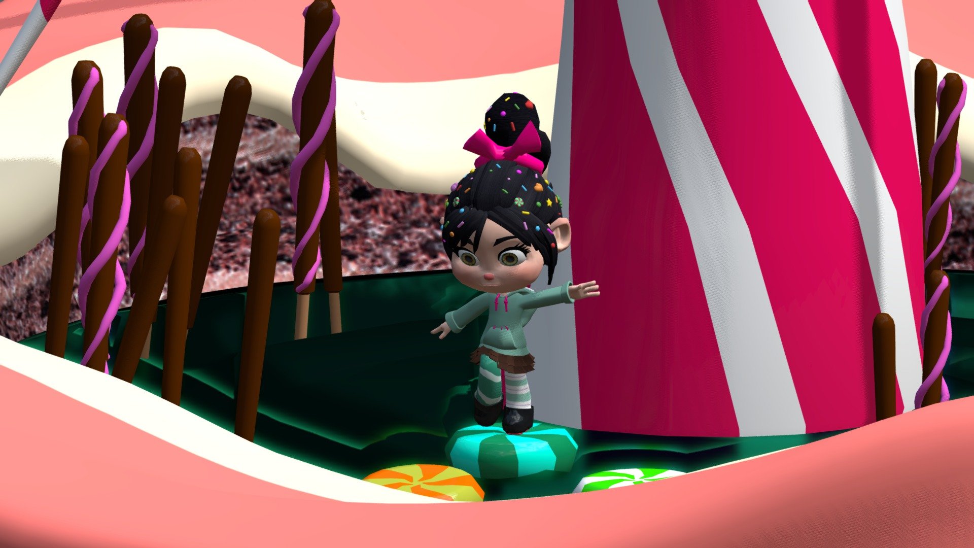 Vanellope Wreck-it Ralph! 3d model