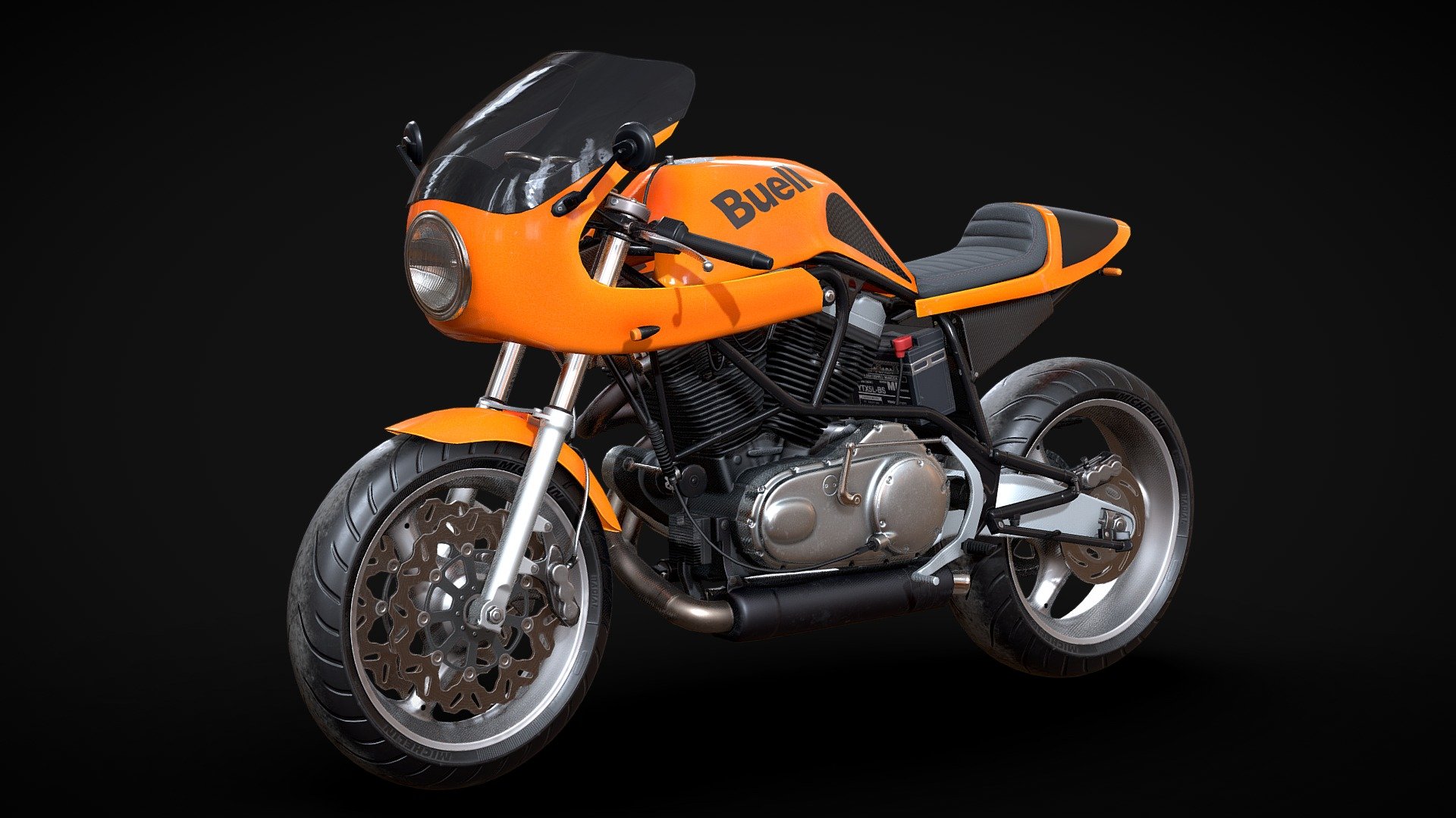 Buell M2 Cyclone 3d model