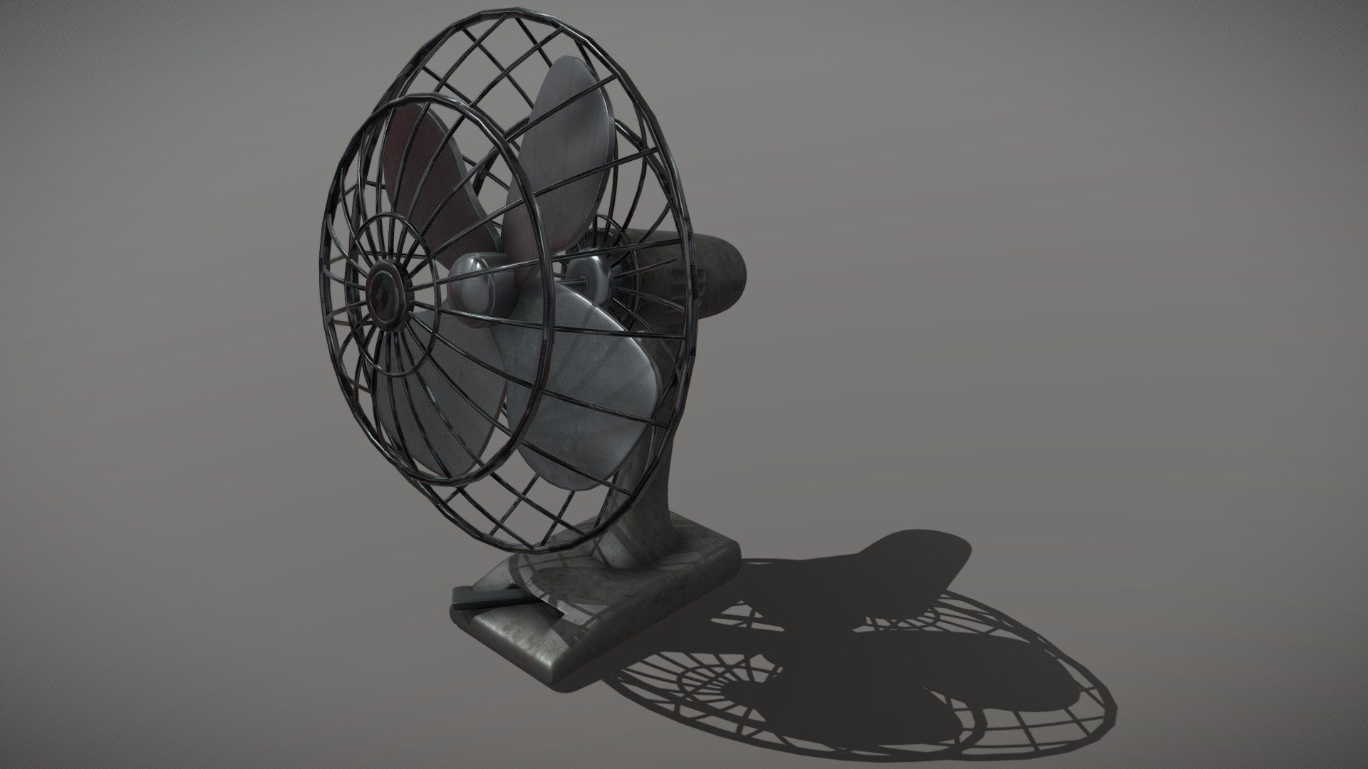 Vintage fan 3d model