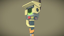 low poly cartoon radar