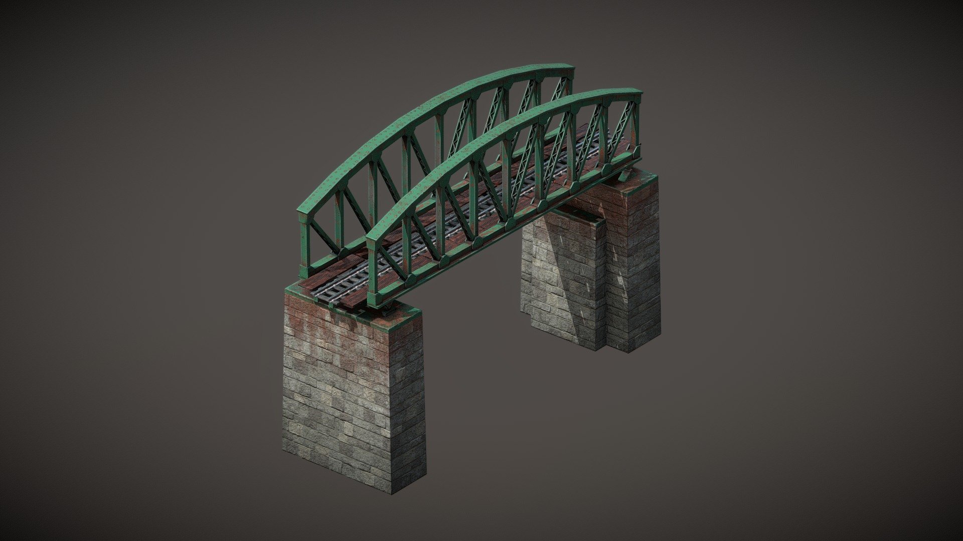 Railway bridge 3d model