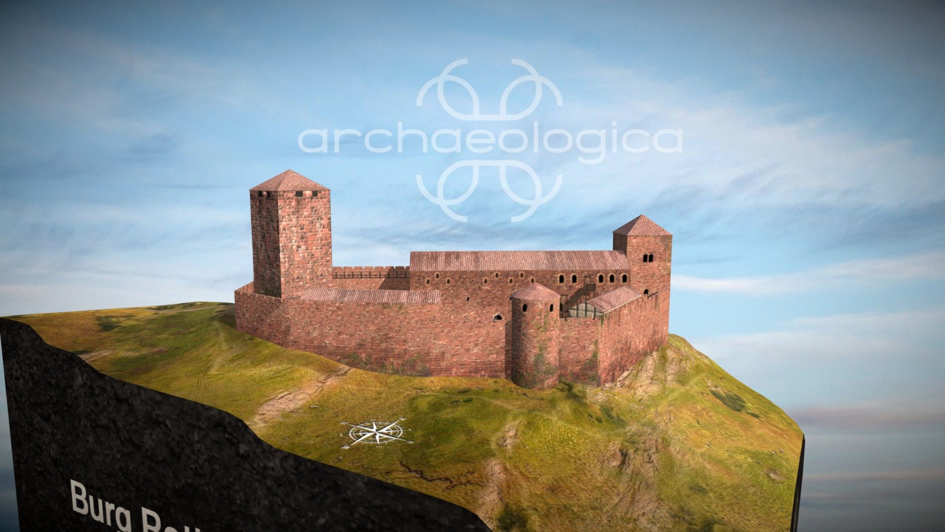 Archäologische Rekonstruktion Burg Rothenfels 3d model