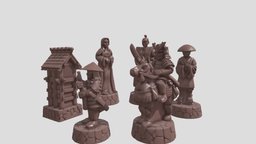 Chessset Japan army