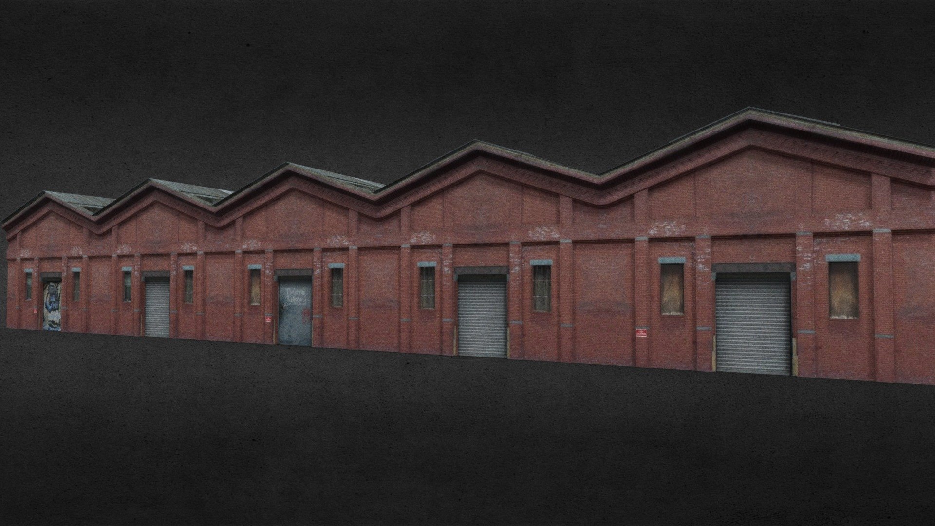 Warehouses 3d model