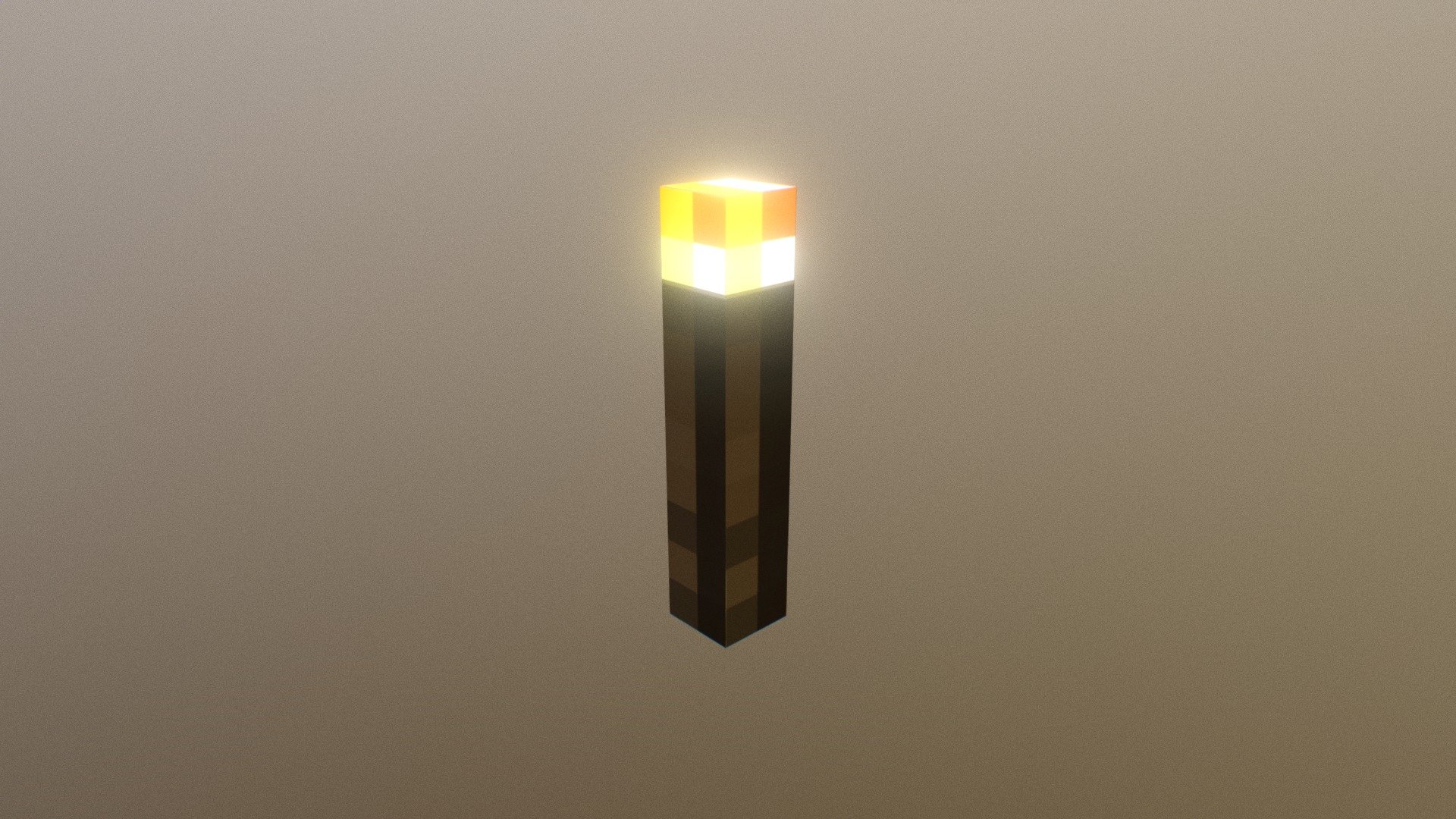 Minecraft Torch 3d model