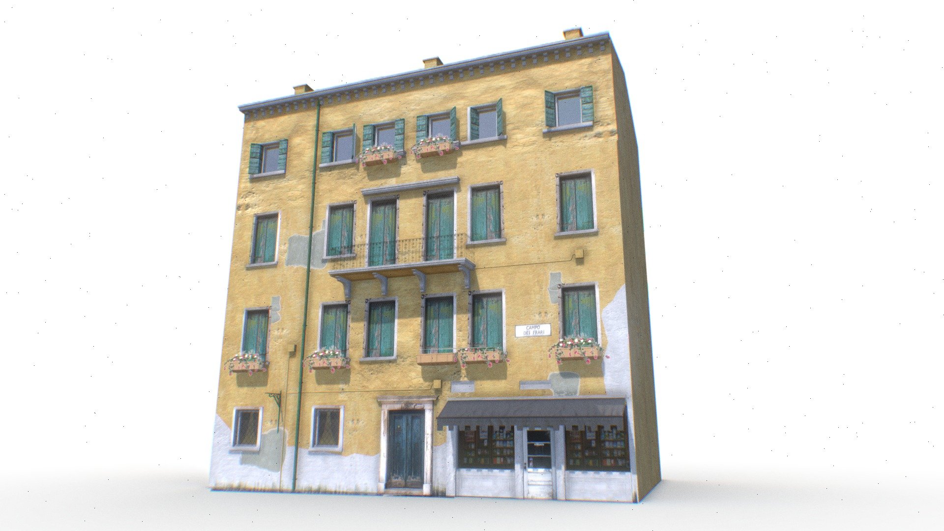 Venice Old Building 3d model