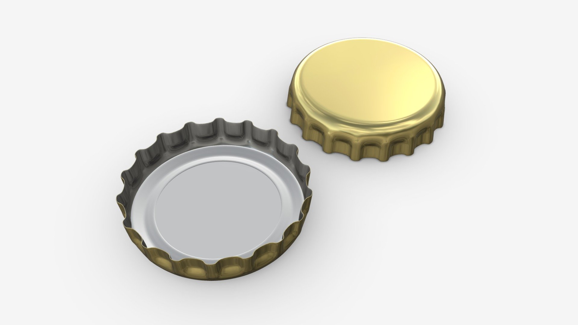 Beer cap 02 3d model