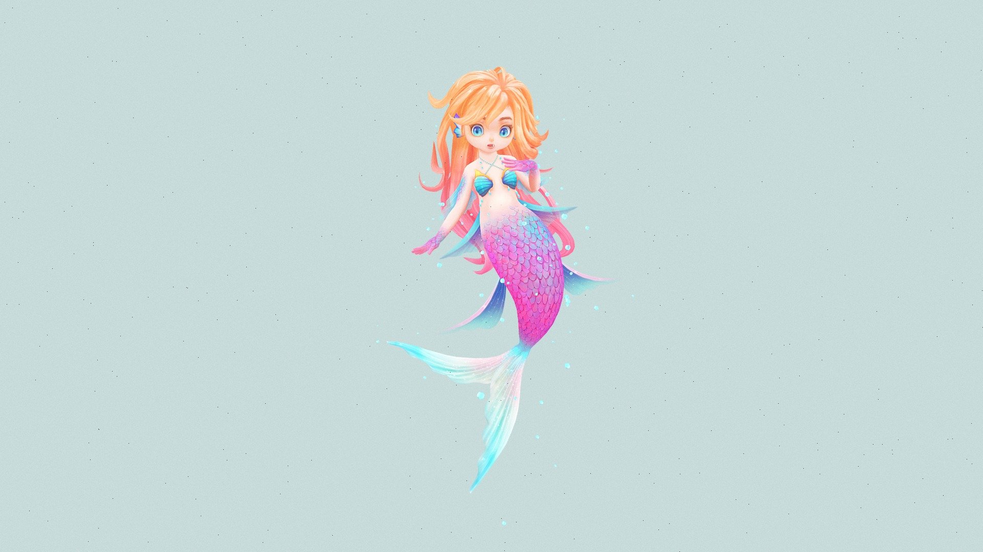 Mermaid_Lucy 3d model