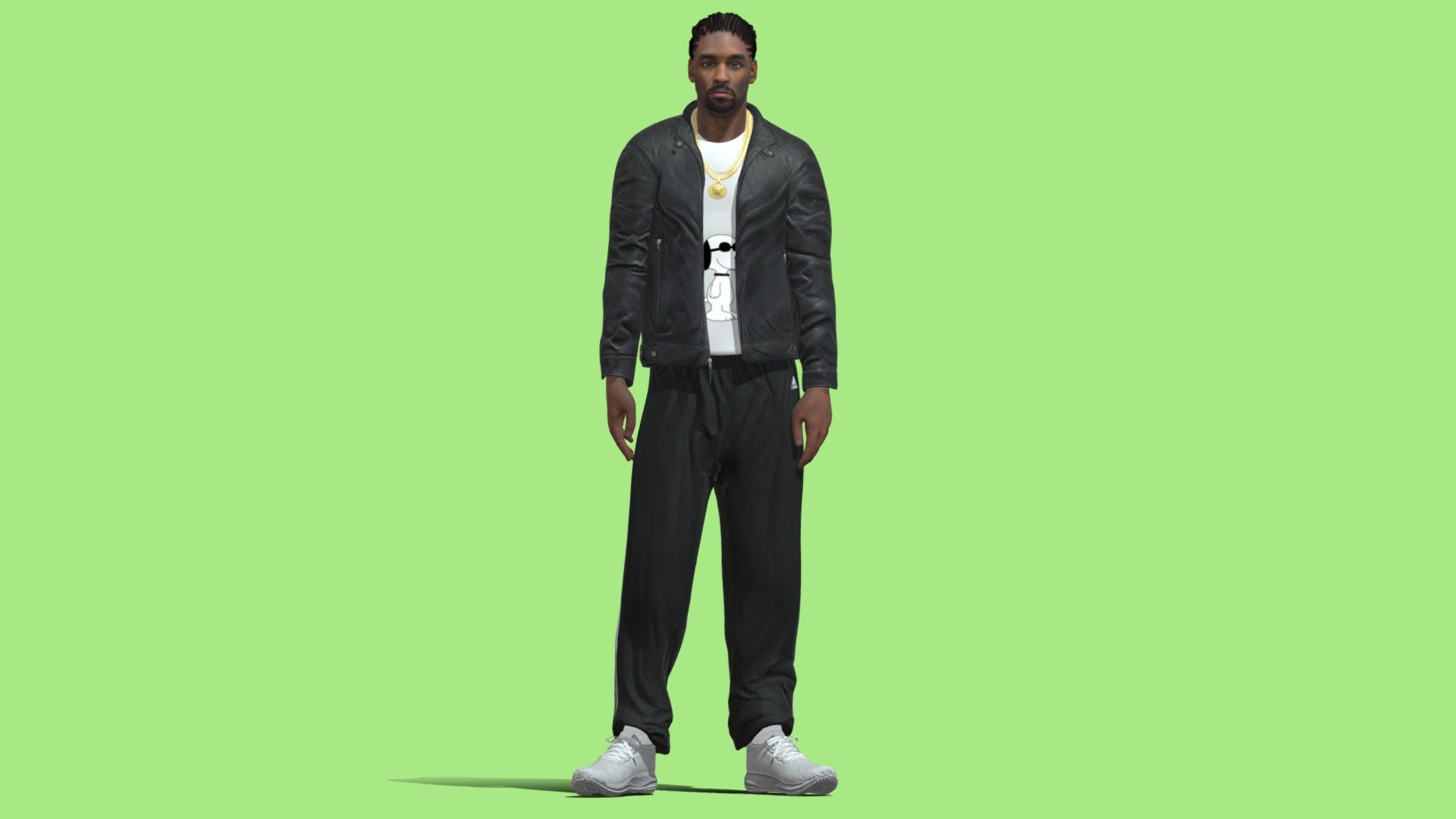 3D Rigged Snoop Dogg rapper 3d model