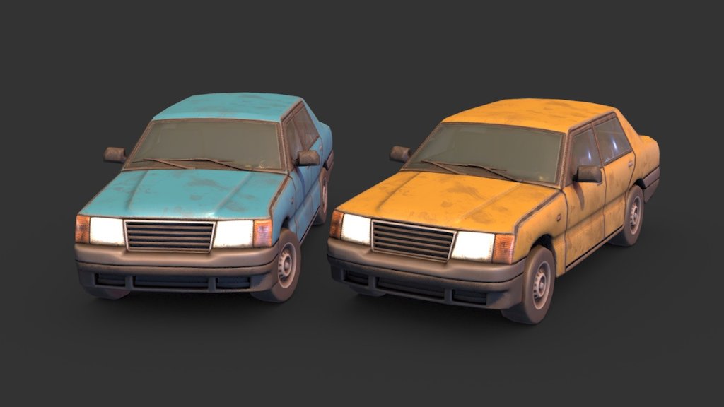 Some Very Generic Cars 3d model