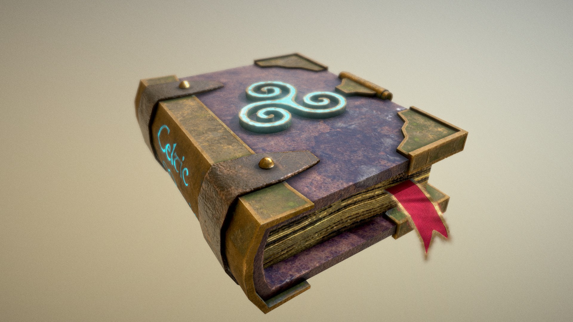 Celtic Magic Book 3d model