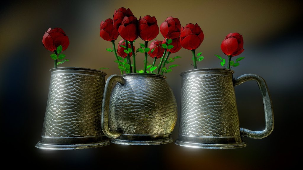 Plant Pot 4 3d model