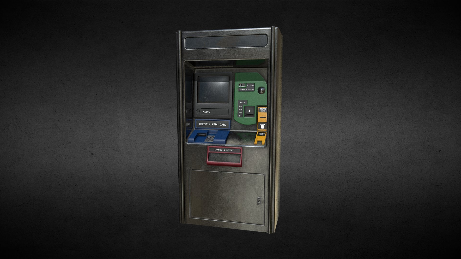 Subway TicketMachine 3d model