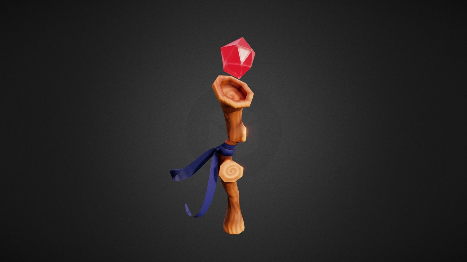 Magic Staff 3d model