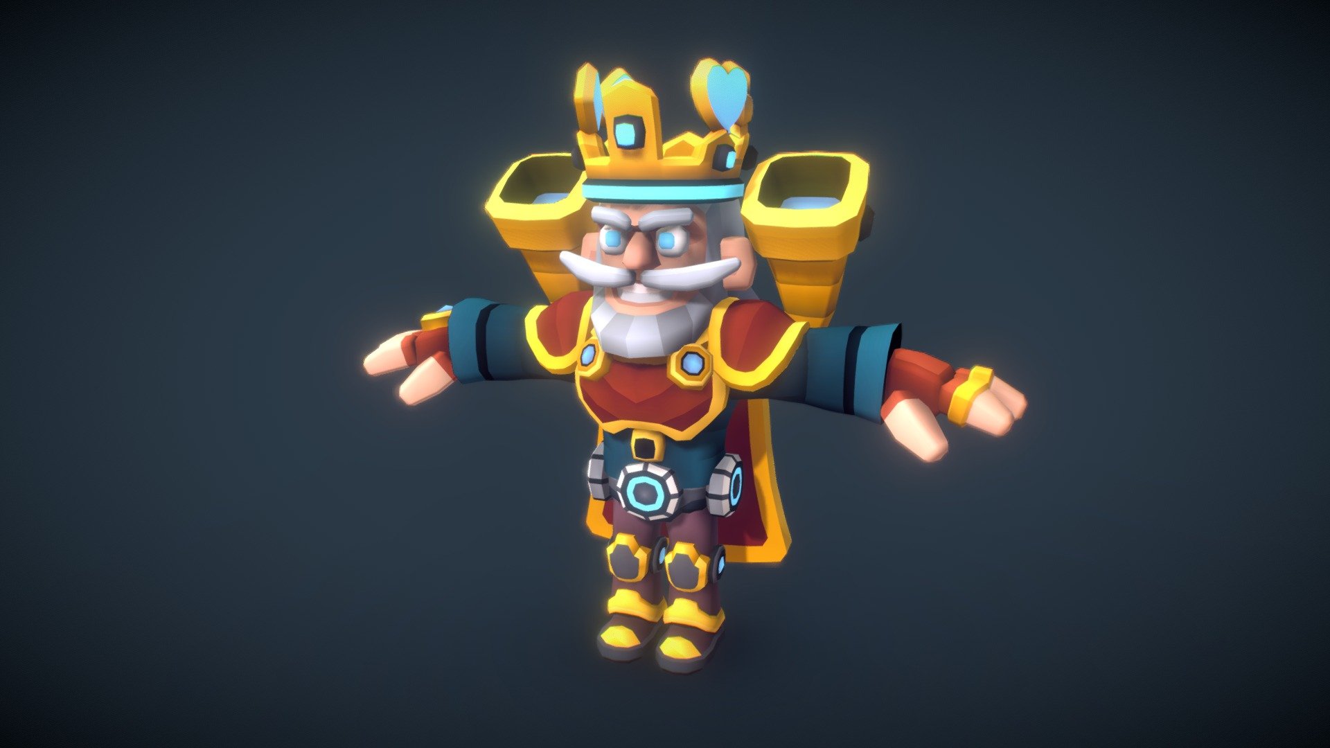 Card King 3d model