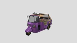 Low Poly Tuk Tuk 2