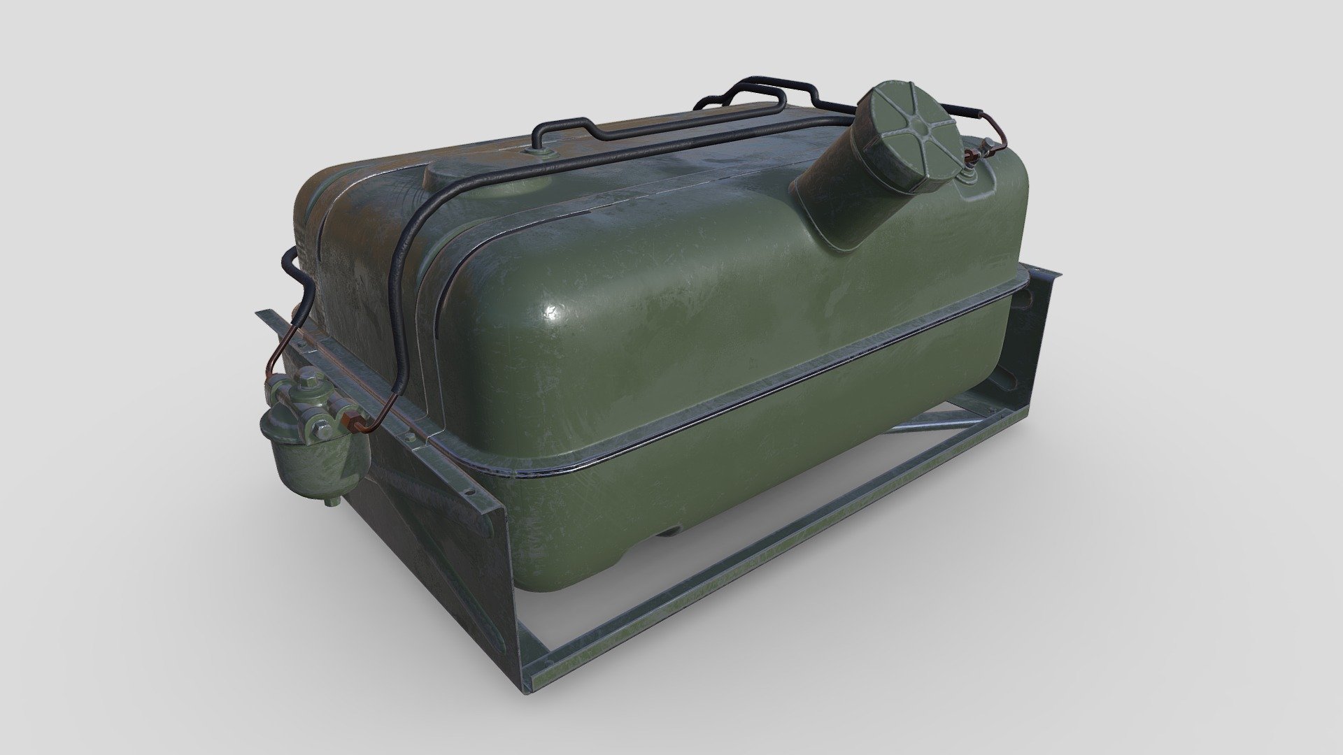 3D Model ZIL-157_Fuel tank_Almost new. 3d model