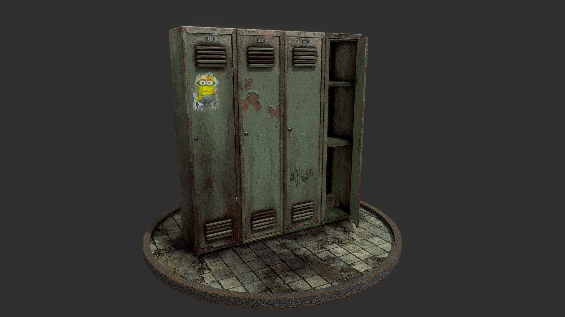 Metal Cabinet 3d model