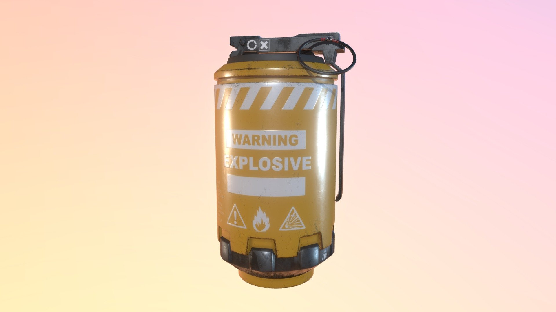 Hi-Explosive Grenade 3d model