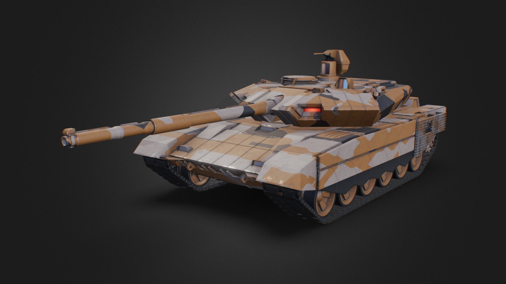 T90MS Tank Concept 3d model