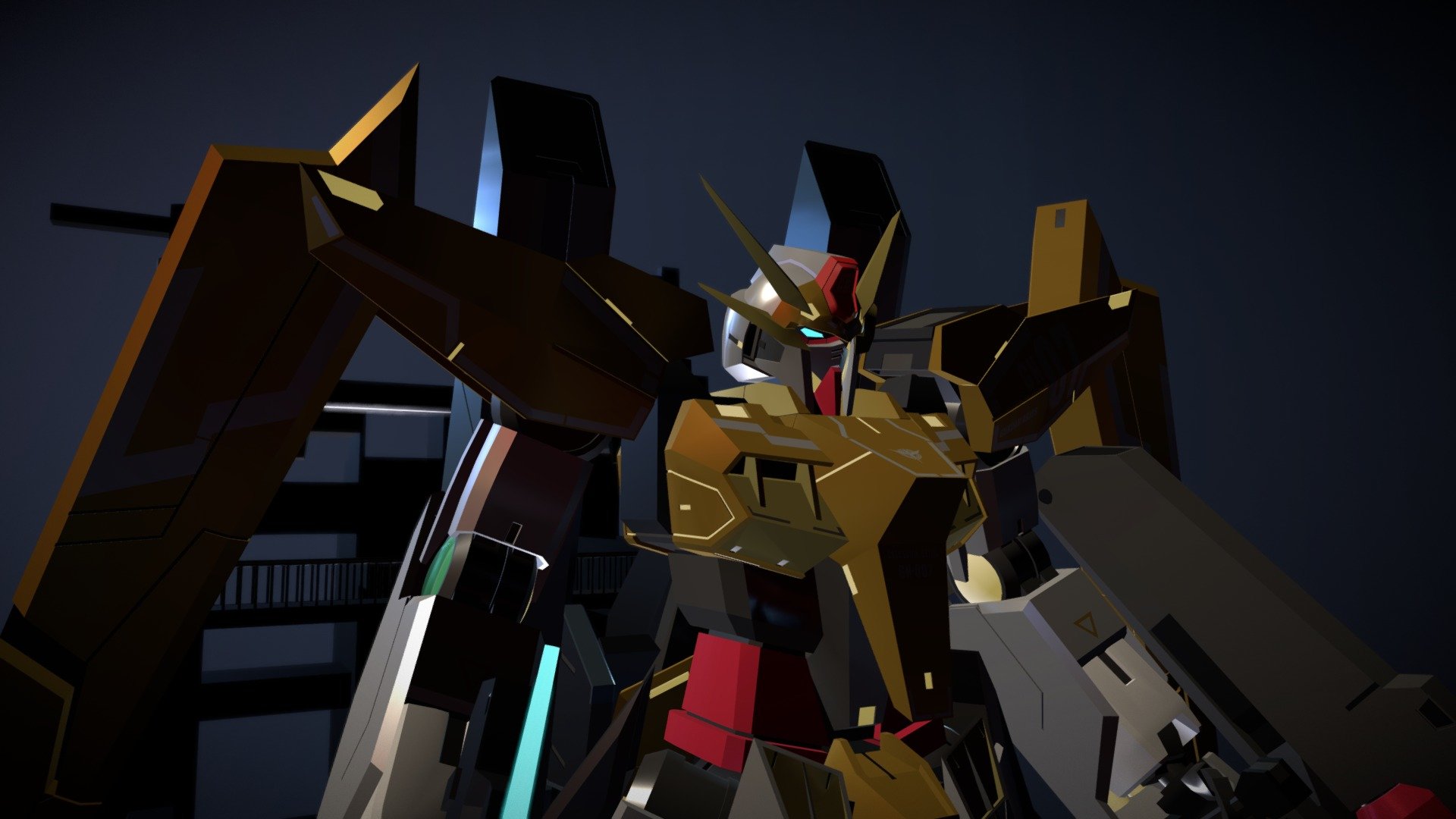 GN-007 GUNDAM ARIOS 3d model