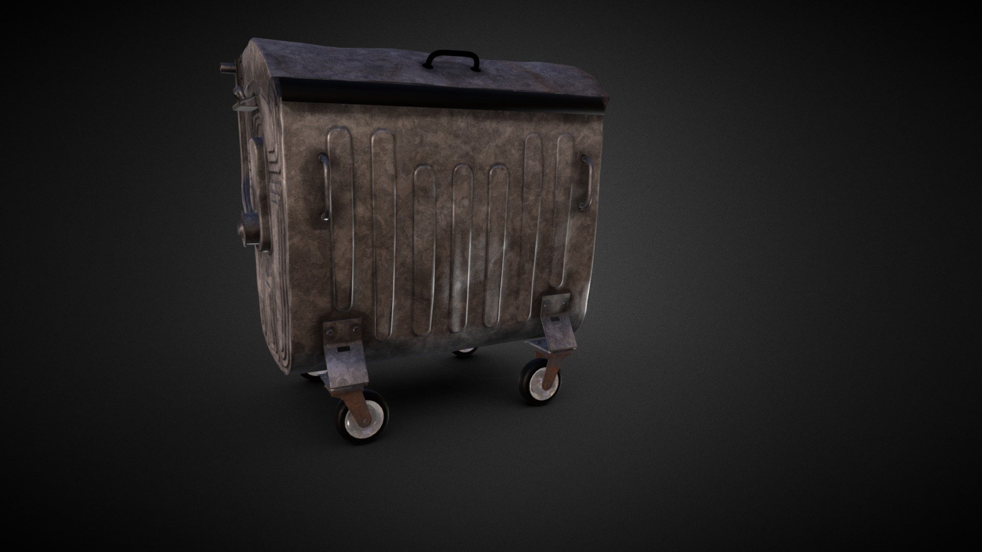 Metal garbage 3d model