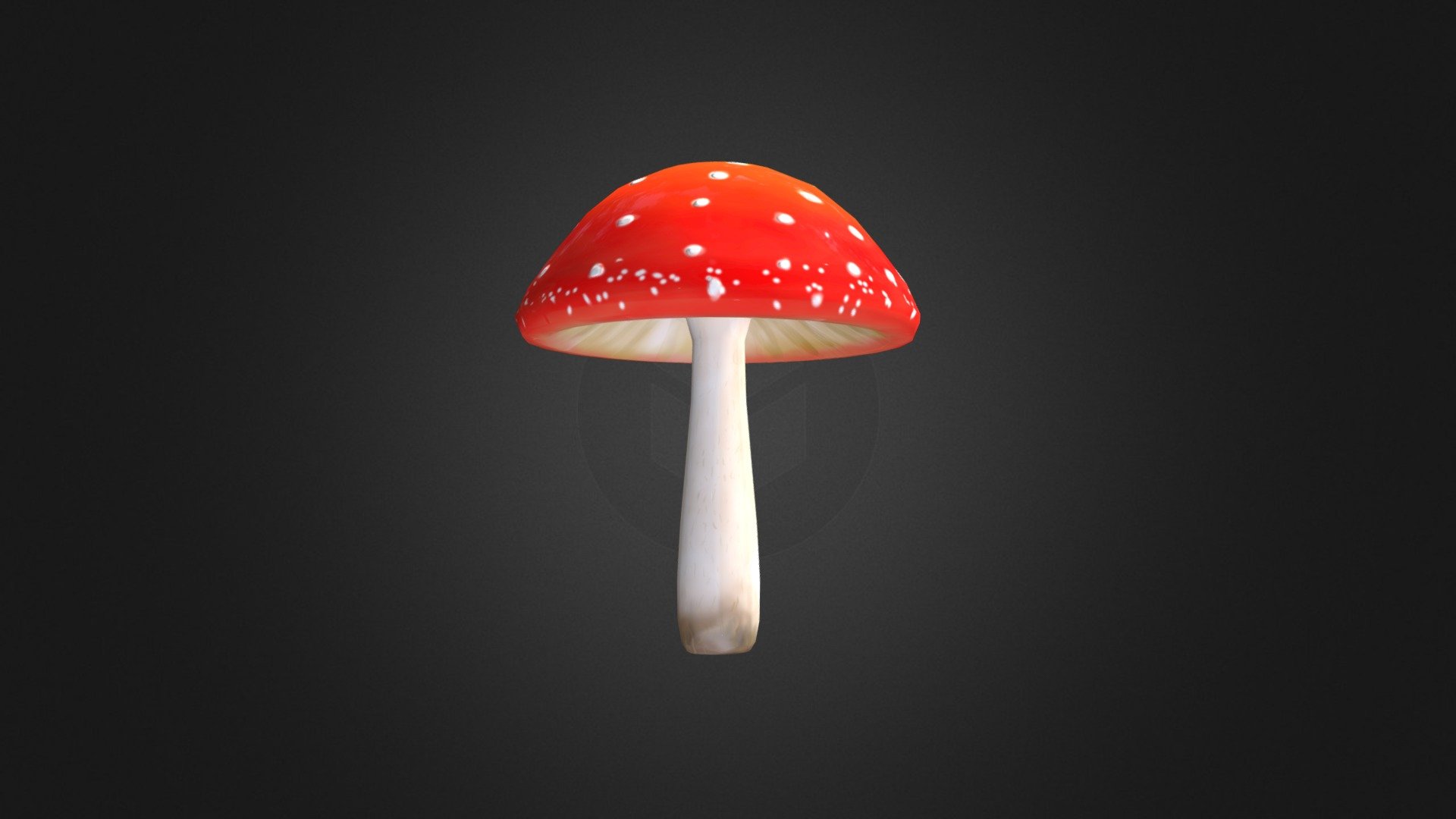 Mushroom Amanita 3d model