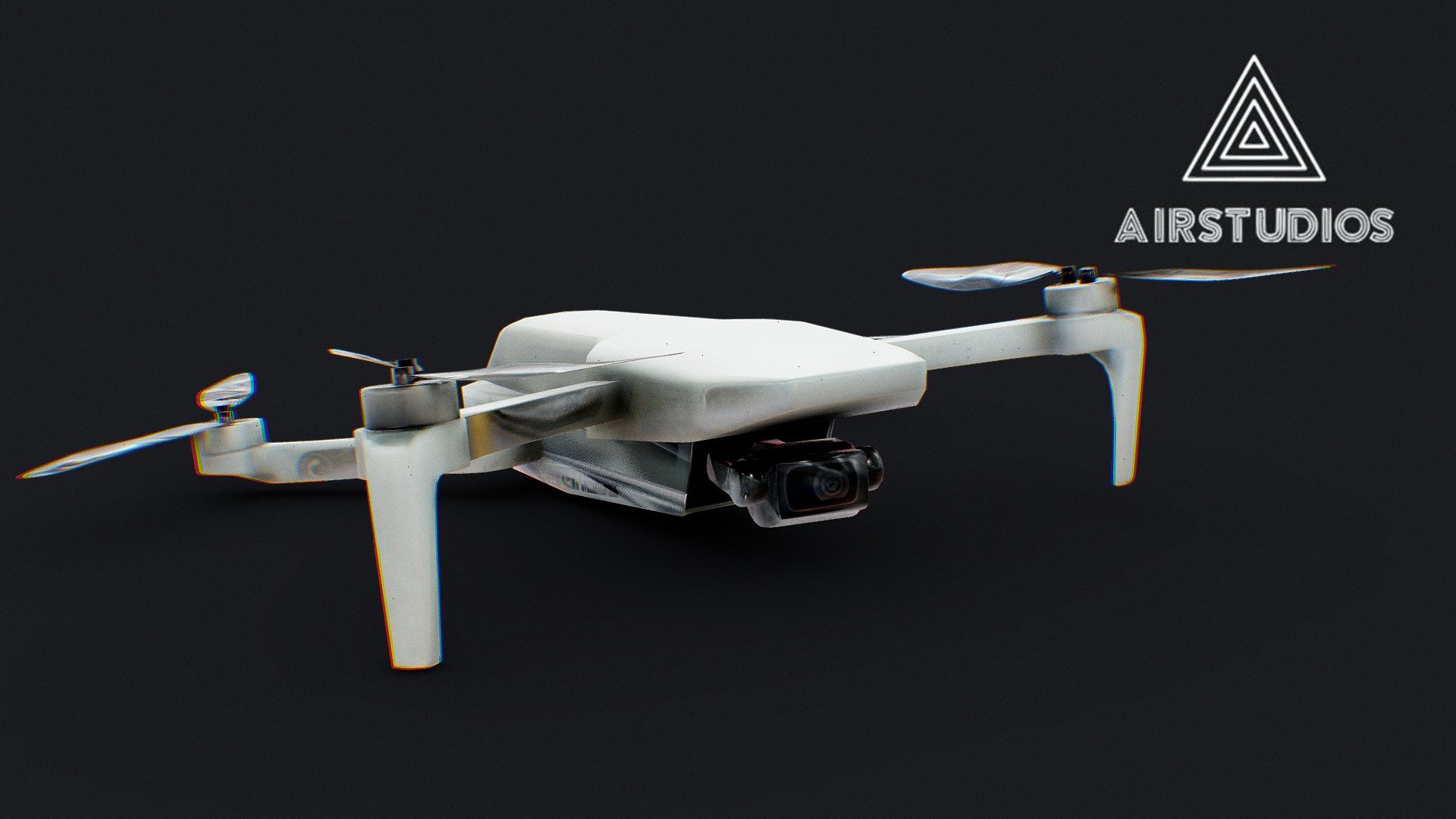 Low Poly Drone DJi Mavic mini 3d model