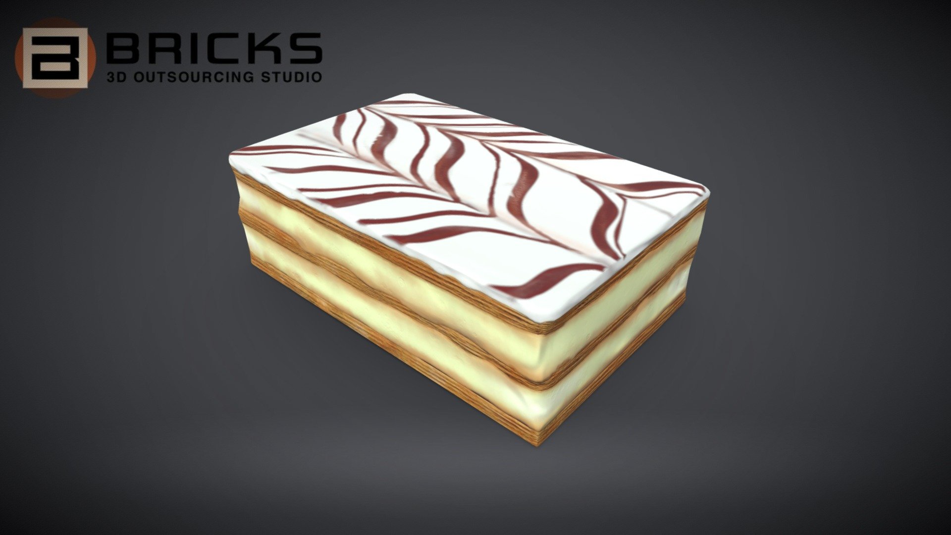 Millefeuille 3d model