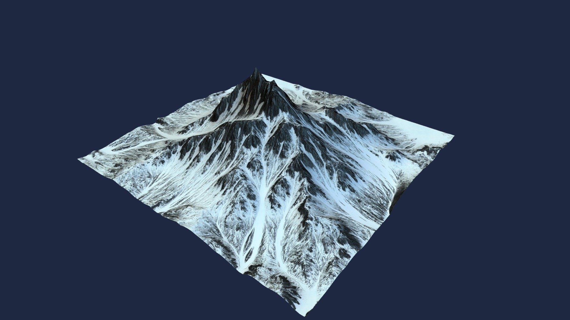 Background Mountain 4 3d model