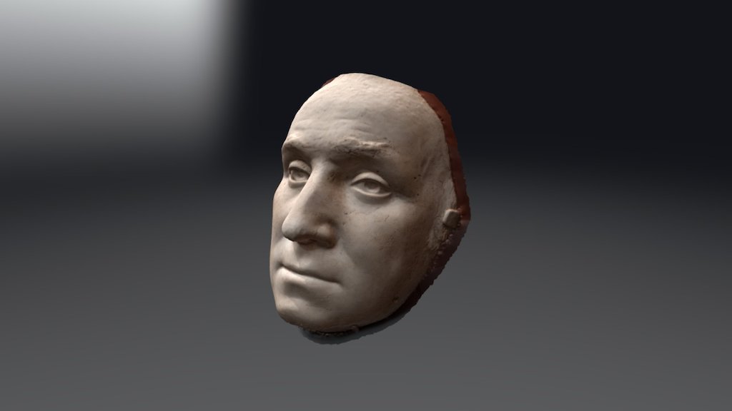 George Washington Life Mask, Heudon, 1785 3d model