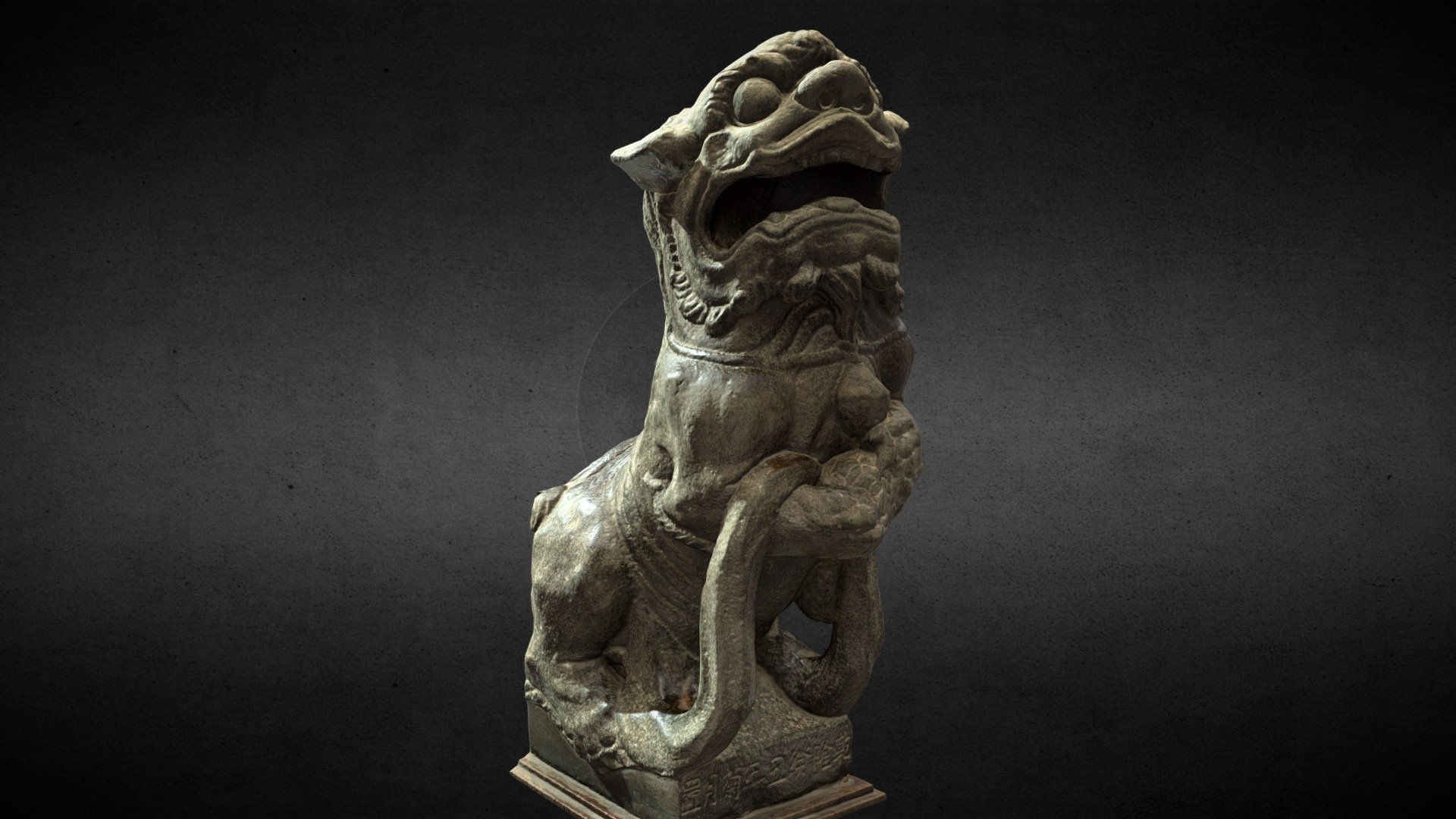 Lion-Statue-036M 大甲鎮瀾宮 3d model