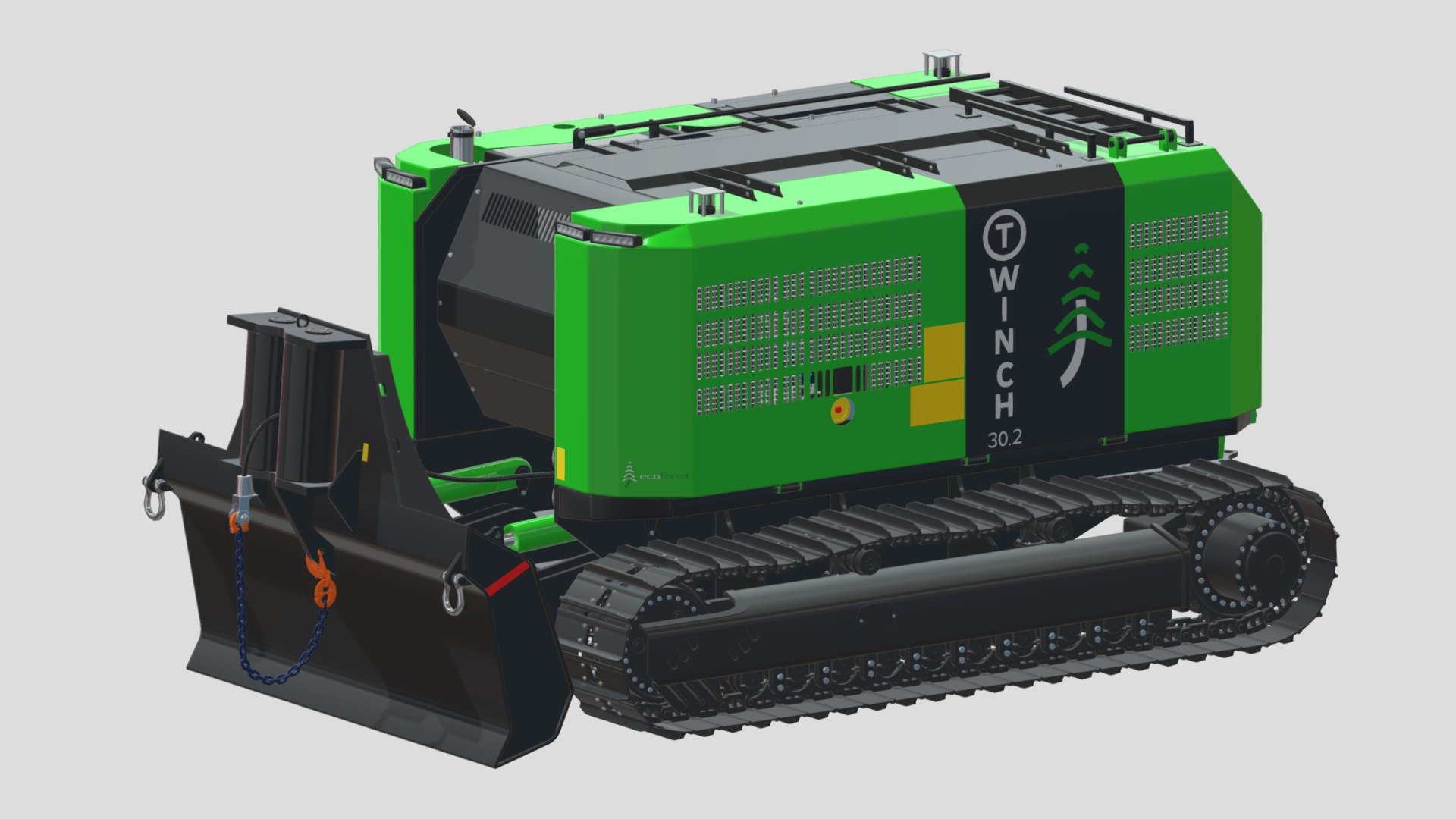 Ecoforst T-winch 30.2 3d model