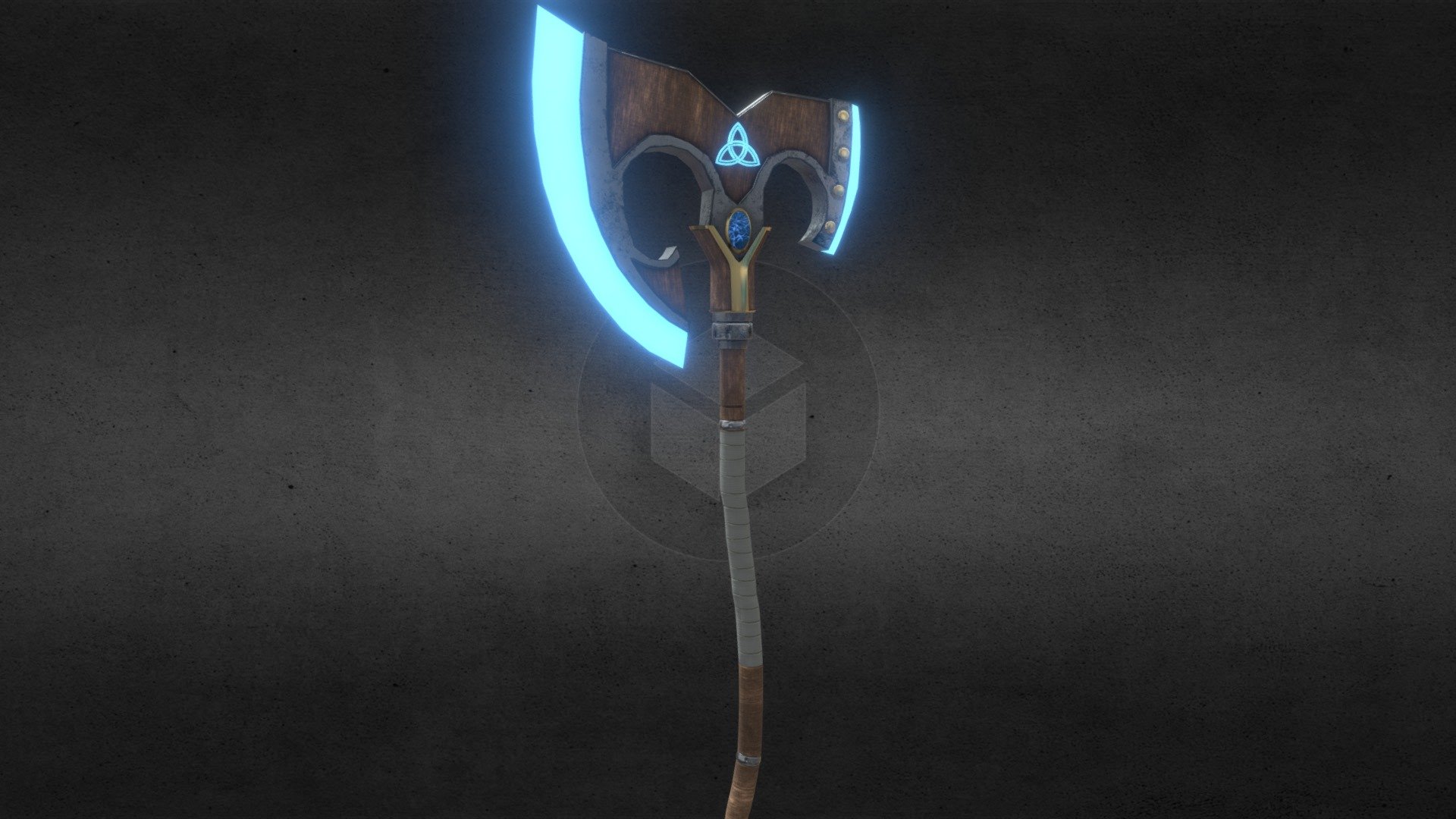 Great Asgardian Axe 3d model