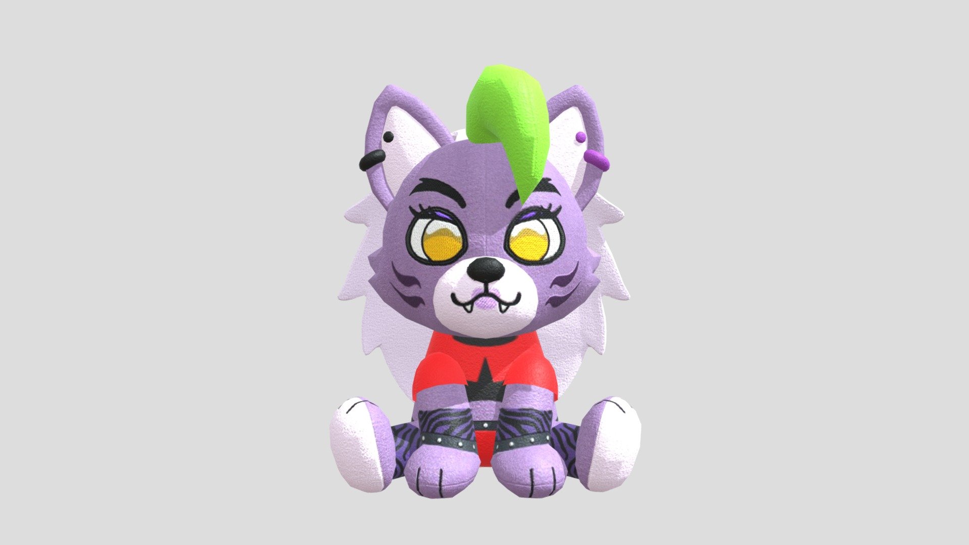 FNAF Security Breach Roxy Plush 3d model