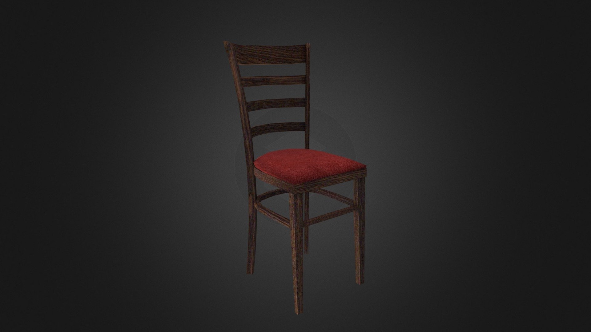 Low poly chair 3d model