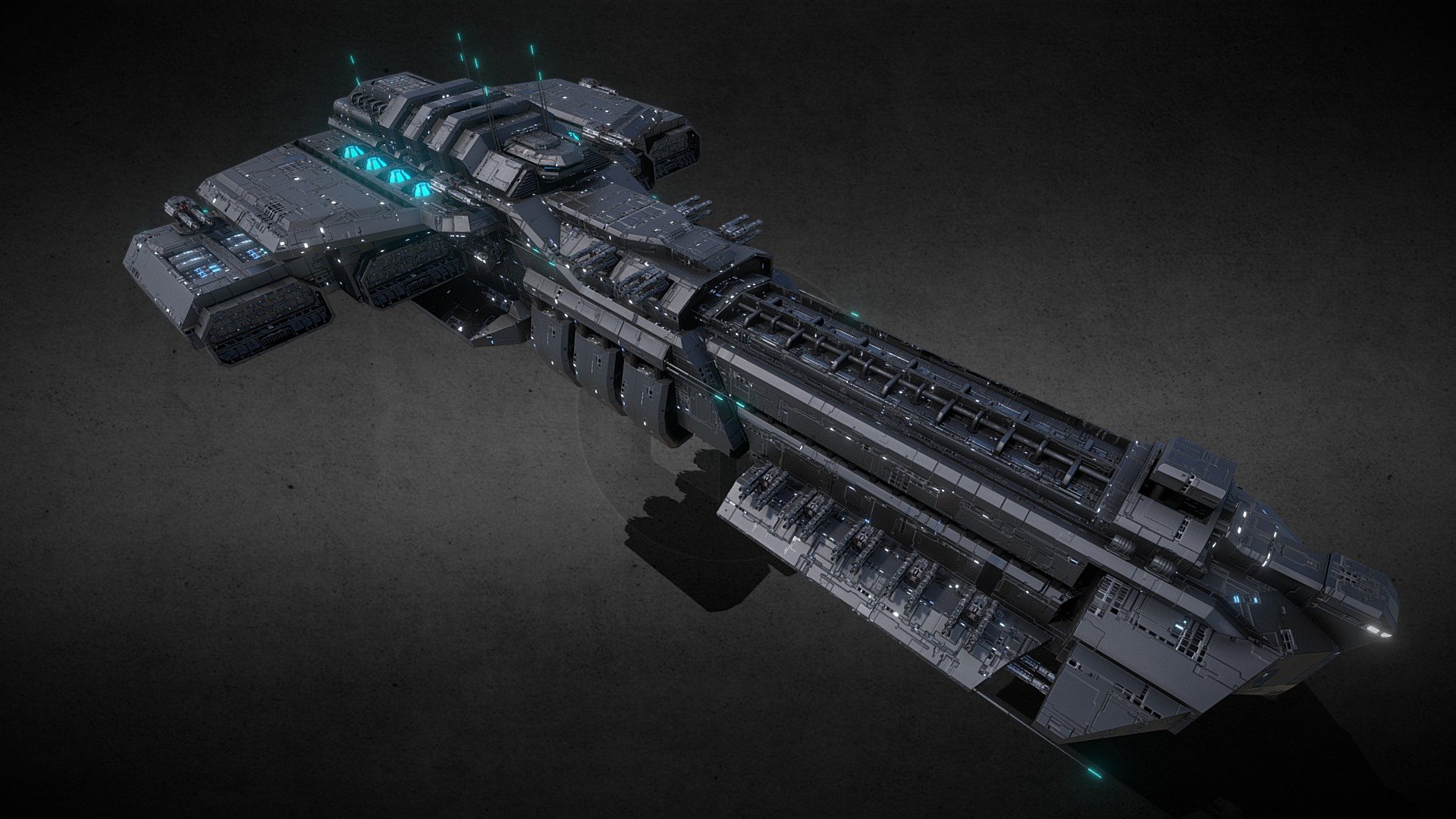 Hammerhead Battleship 3d model