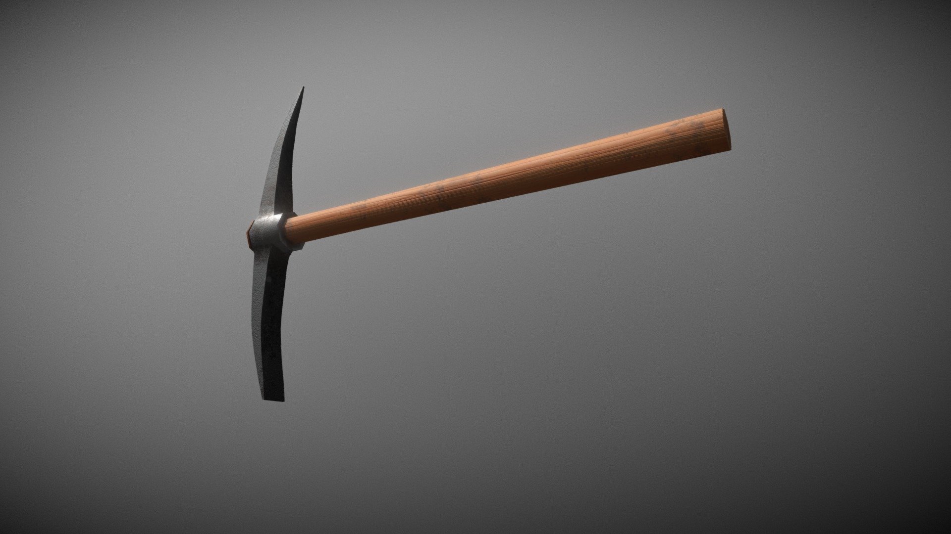 Game Ready Grubber Axe Low Poly 3d model