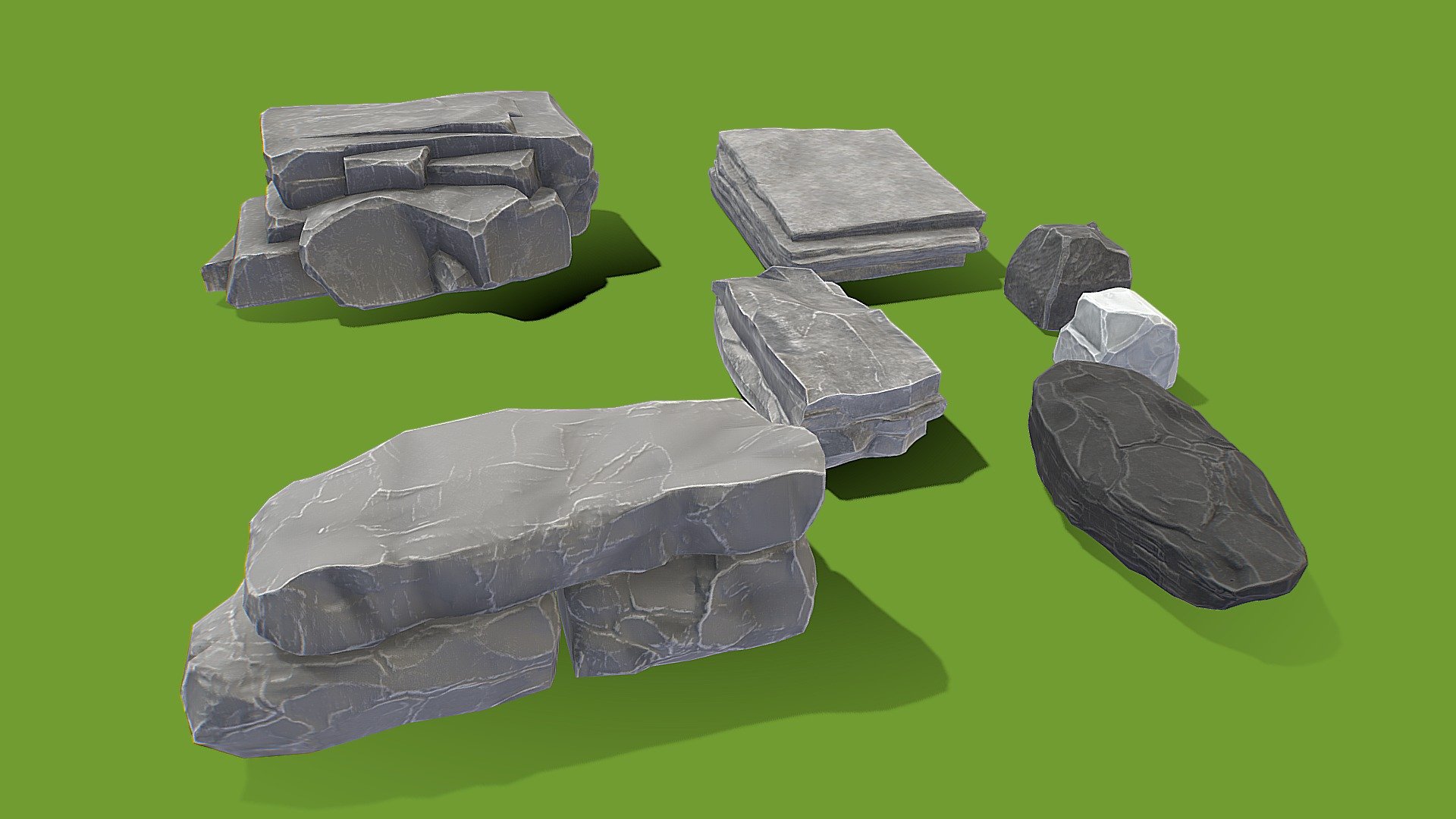 Random Rock Stones 3d model