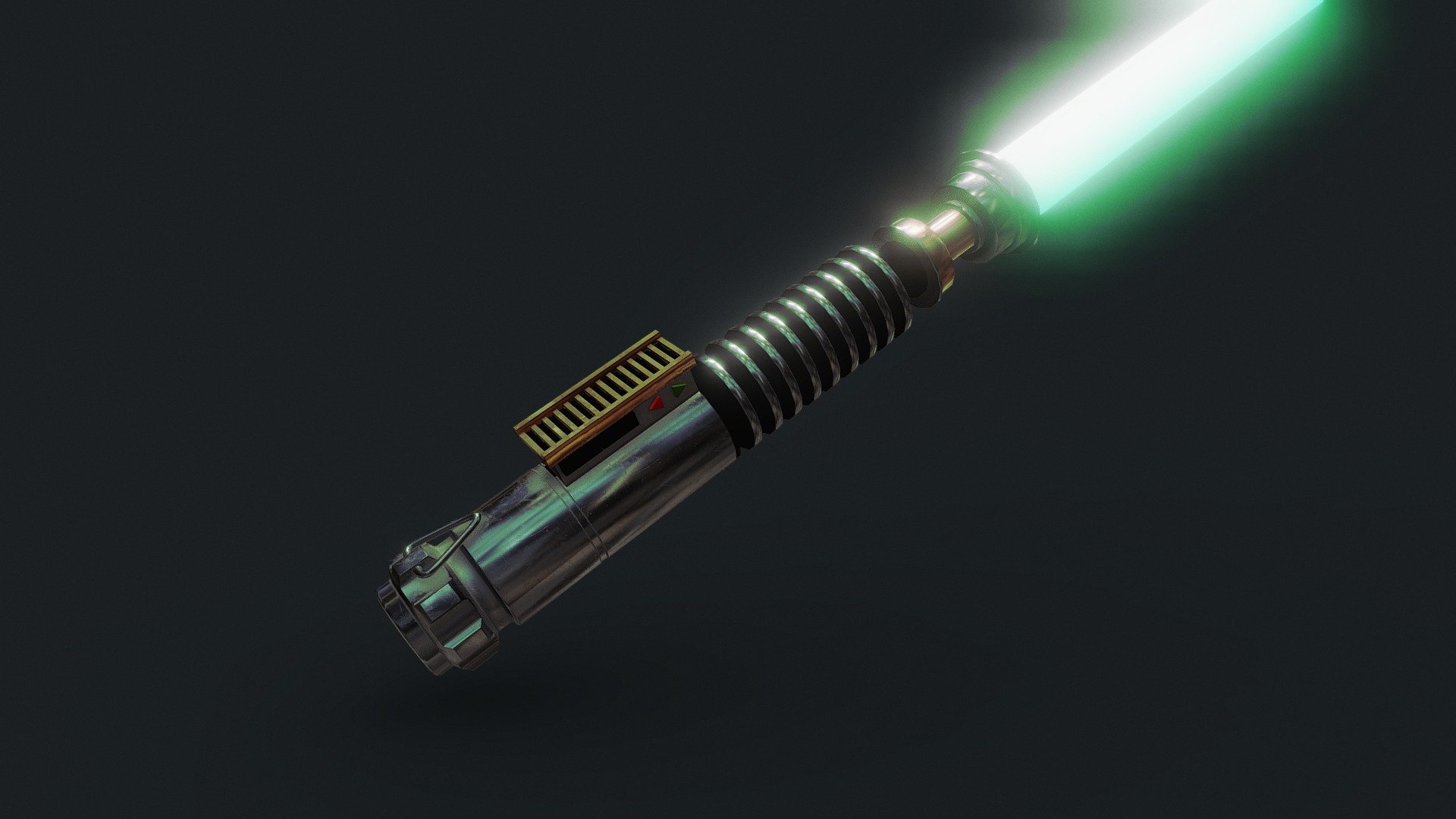 Luke Skywalker Green Lightsaber 3d model