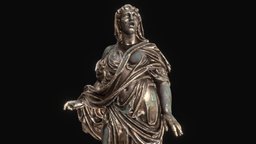 Singing figure from Vienna Ringtheater_bronze