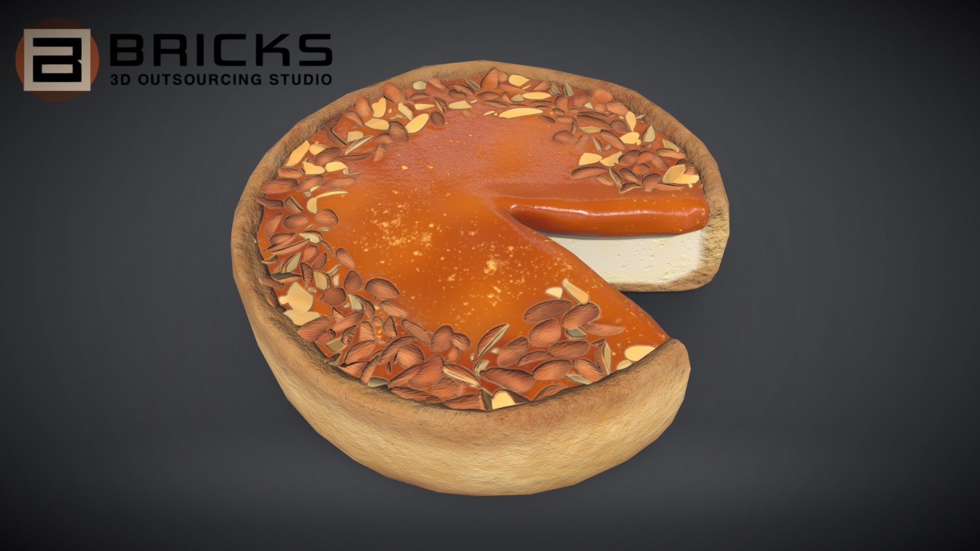 CheesecakeCaramelChart 3d model