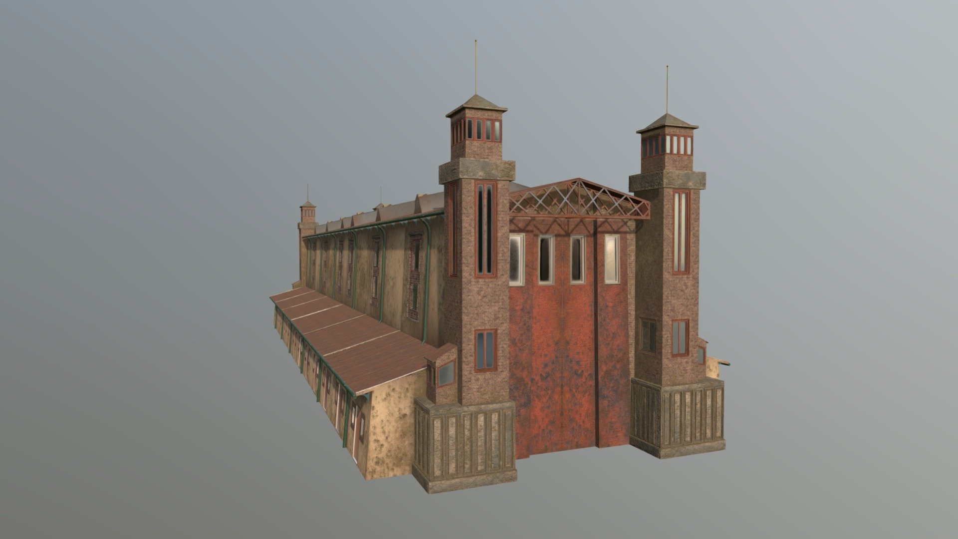 Luftschiffhalle 3d model