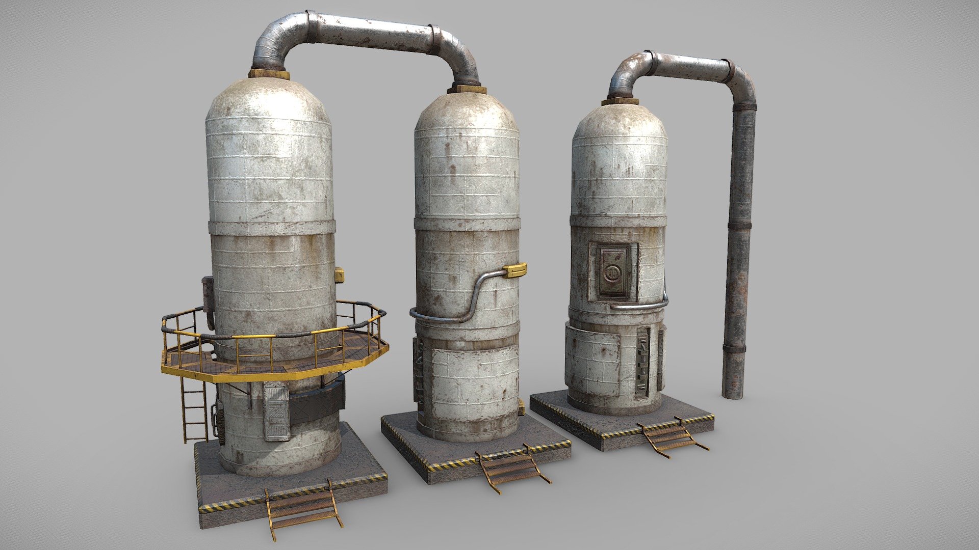 old oil tank .1 3d model