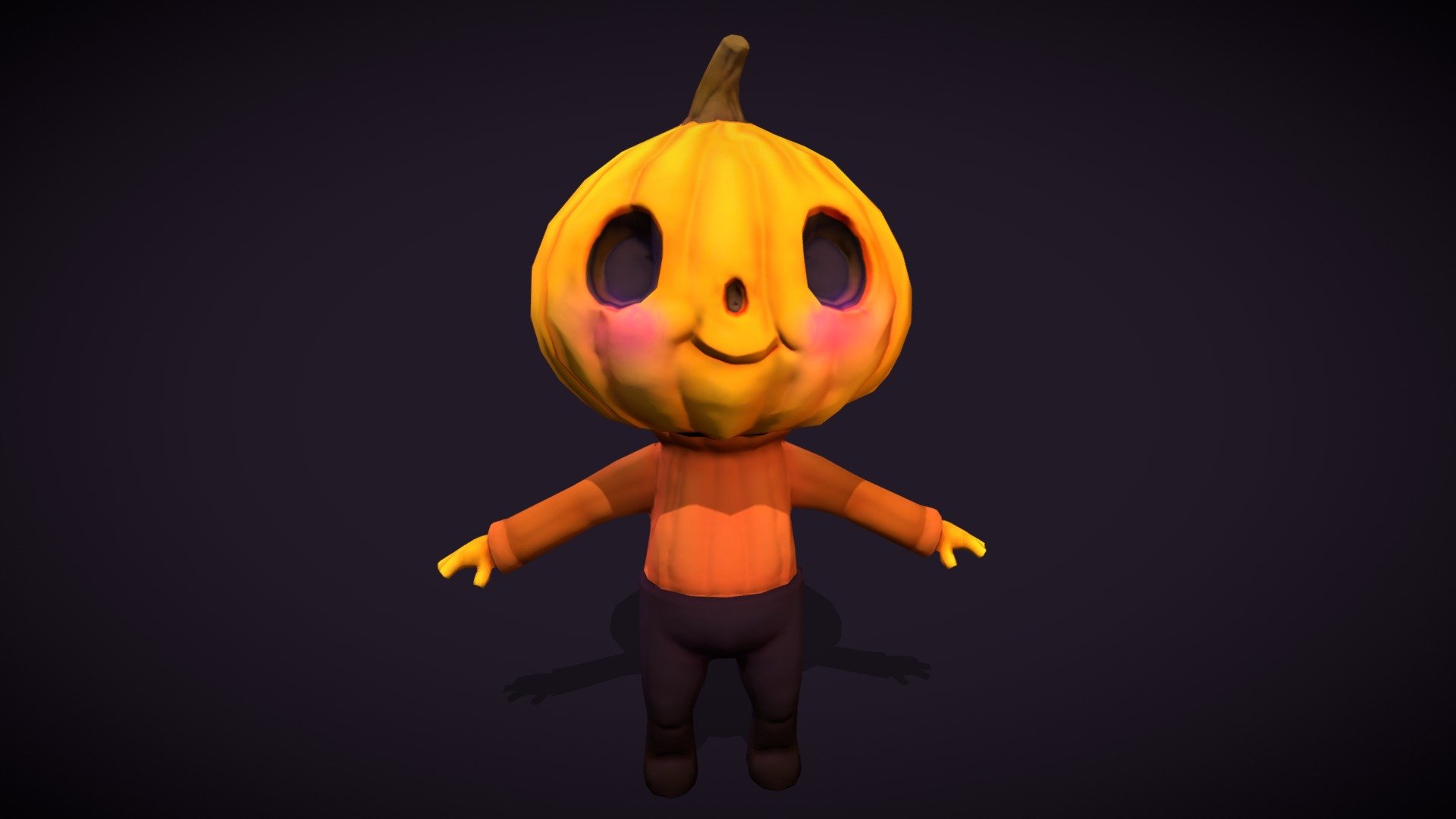 🎃 Little Pumpkin Guy 3d model