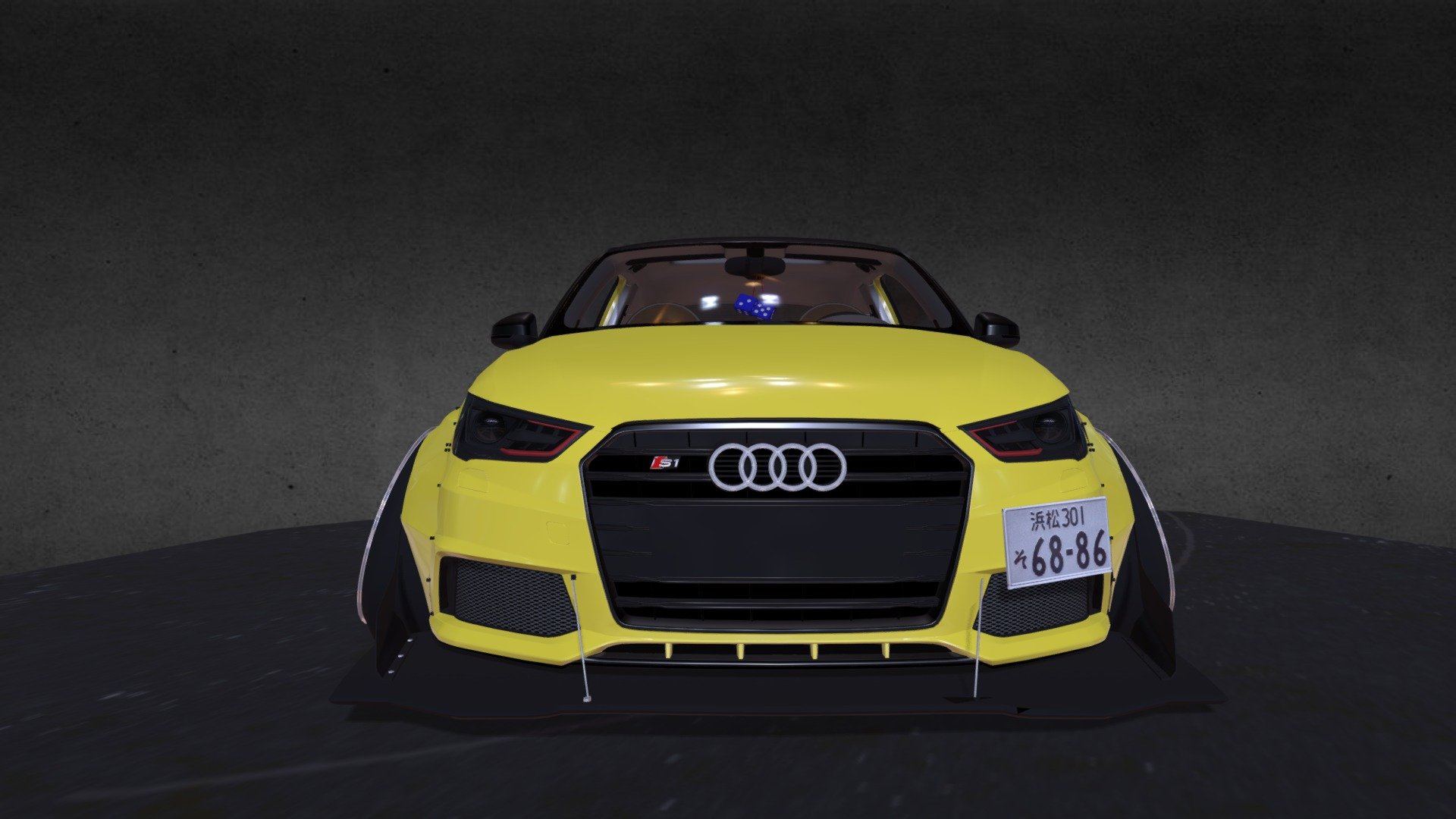 Audi S1 kit Rocket+Bunny 3d model