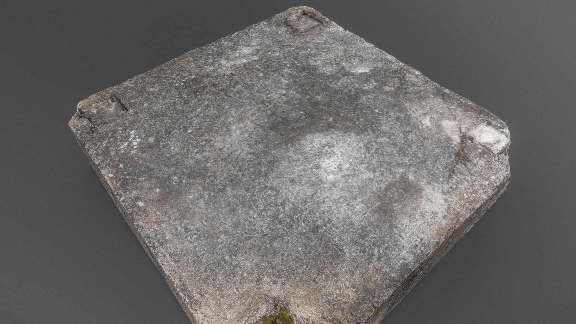 Concrete rectangle block 3d model