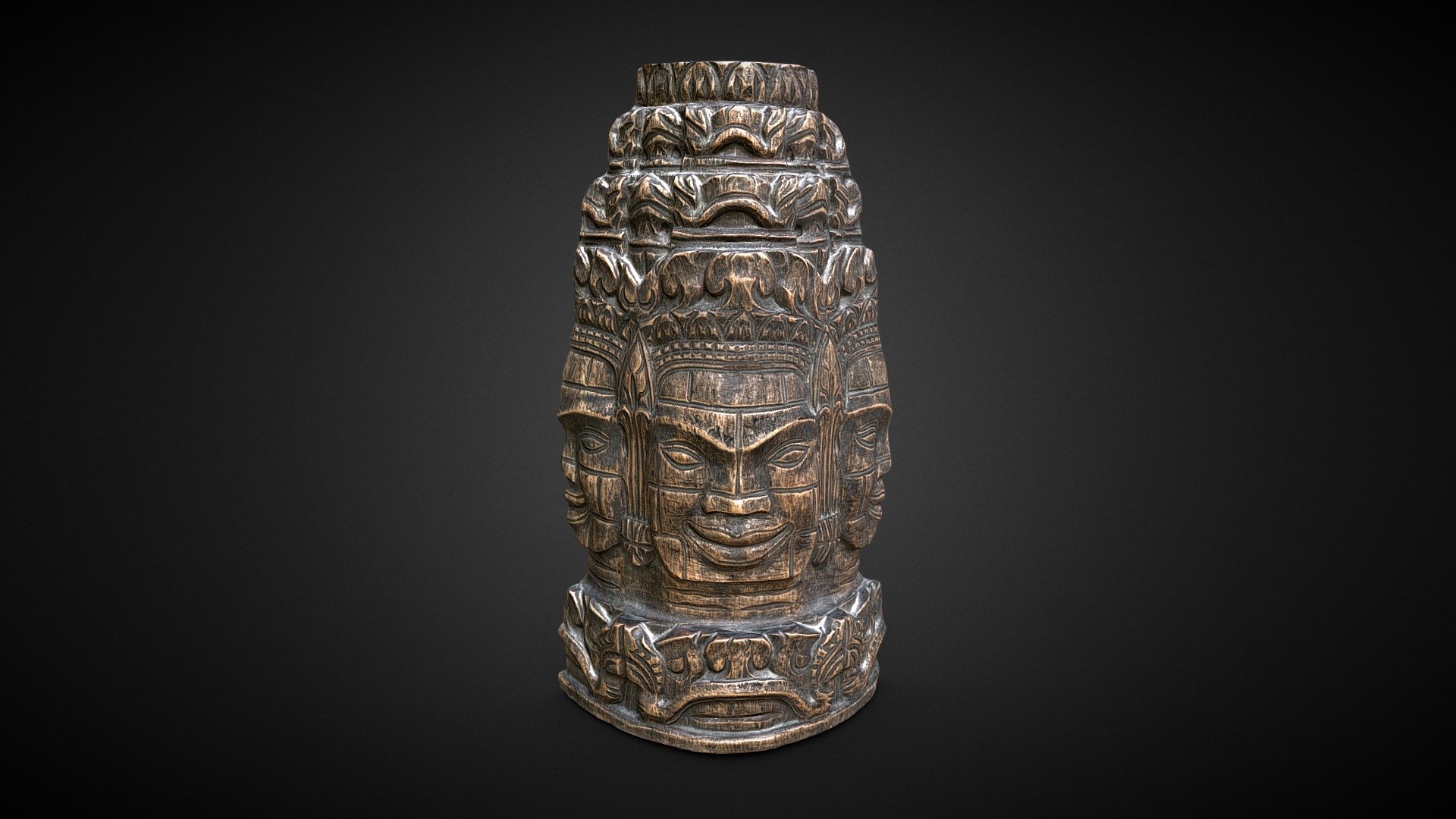 Buddha Wood 3D Scan 3d model